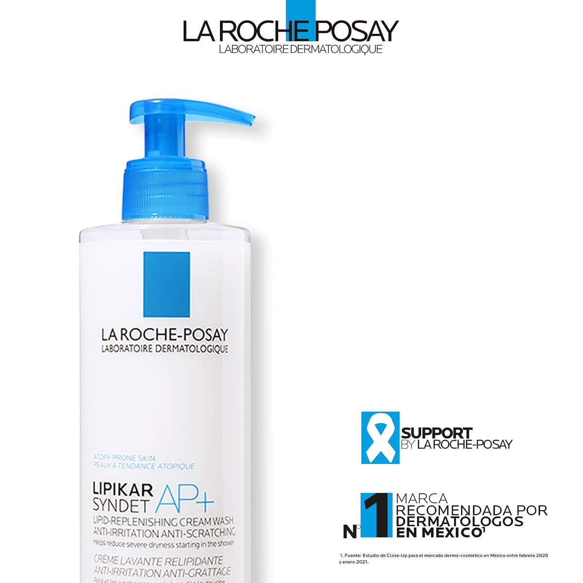 La Roche-Posay Jabón líquido La Roche Posay Lipikar Syndet AP+ para Siel Seca o Atópica 400ml