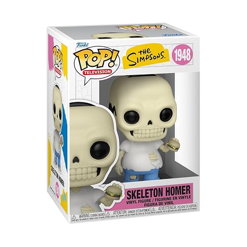 Funko Pop! Animation: The Simpsons - Skeleton Homer Simpson | Collectable Vinyl Figure, Gift Idea, Official Merchandise, Toys for Kids & Adults, Animation Fans, For Collectors and Display