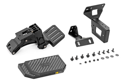 Rough Country Escalón de Cama Retráctil Manual Ford F-150/Lightning | 2021-2025, Aluminio Antideslizante 6 Pulgadas, Capacidad 350 Libras, Fácil Instalación