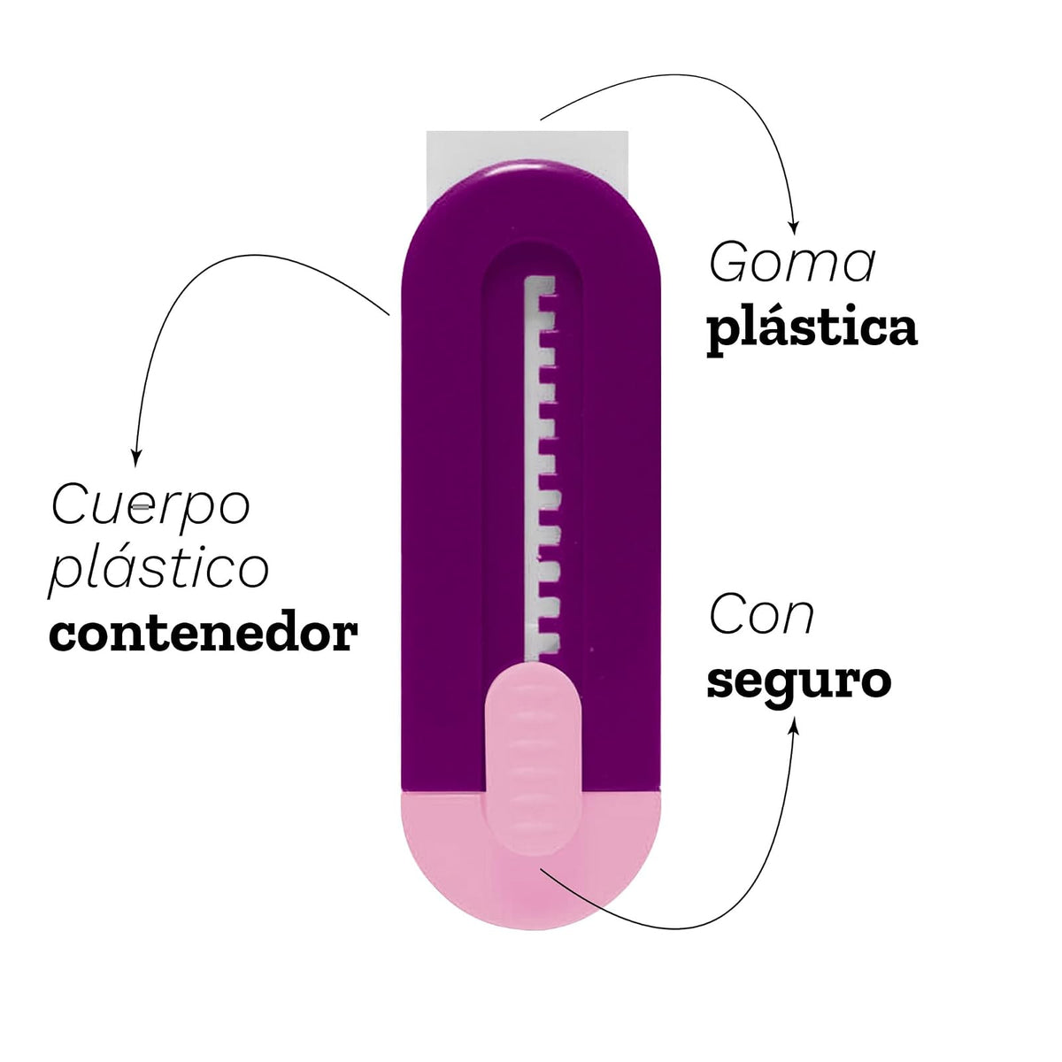 Barrilito Goma con Protector Plástico 24 Piezas