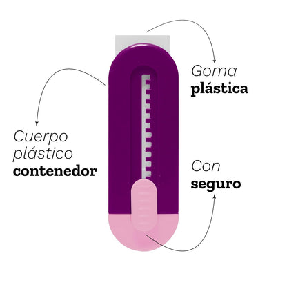 Barrilito Goma con Protector Plástico 24 Piezas