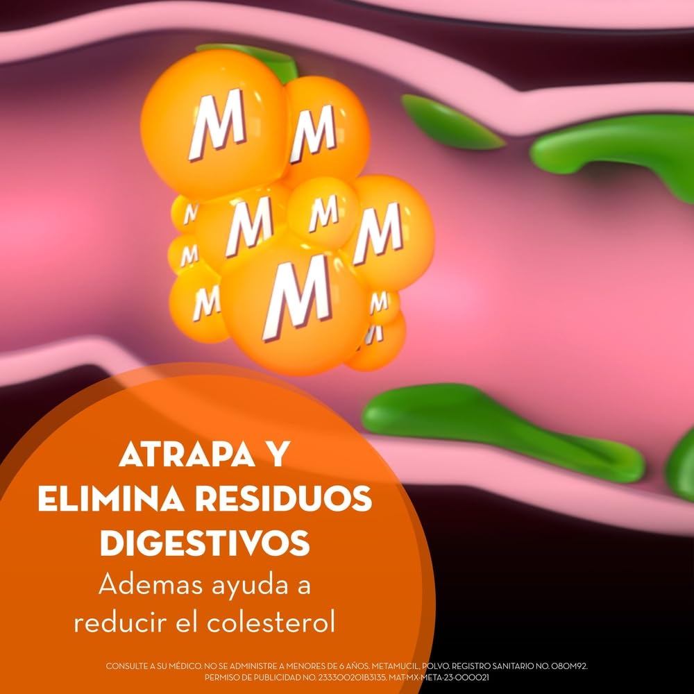 Metamucil Fibra Sabor Naranja 30 dosis