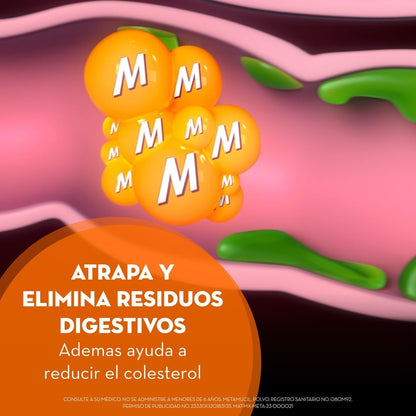 Metamucil Fibra Sabor Naranja 30 dosis