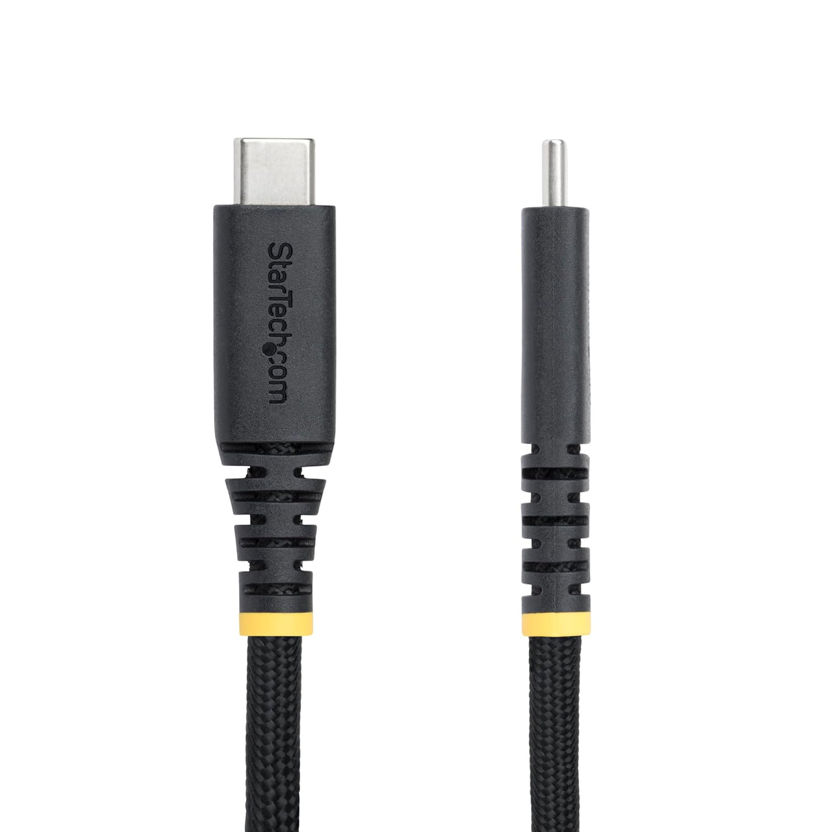 StarTech.com Cable de Carga USB-C de 10 pies (3 m), Bloqueo de Tornillo Lateral, 240W (5A) PD EPR, Cubierta de Silicona con Nylon Trenzado, Cable Cargador para Portátil, Certificado USB-IF