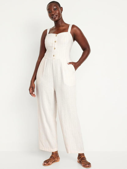 Old Navy SL Cami Jumpsuit- Stripe Vestido Mujer
