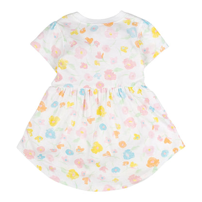 Baby Creysi Vestido de Manga Corta para Niña Ropa Casual de 100% Algodón en Tejido Jersey Suave One For You