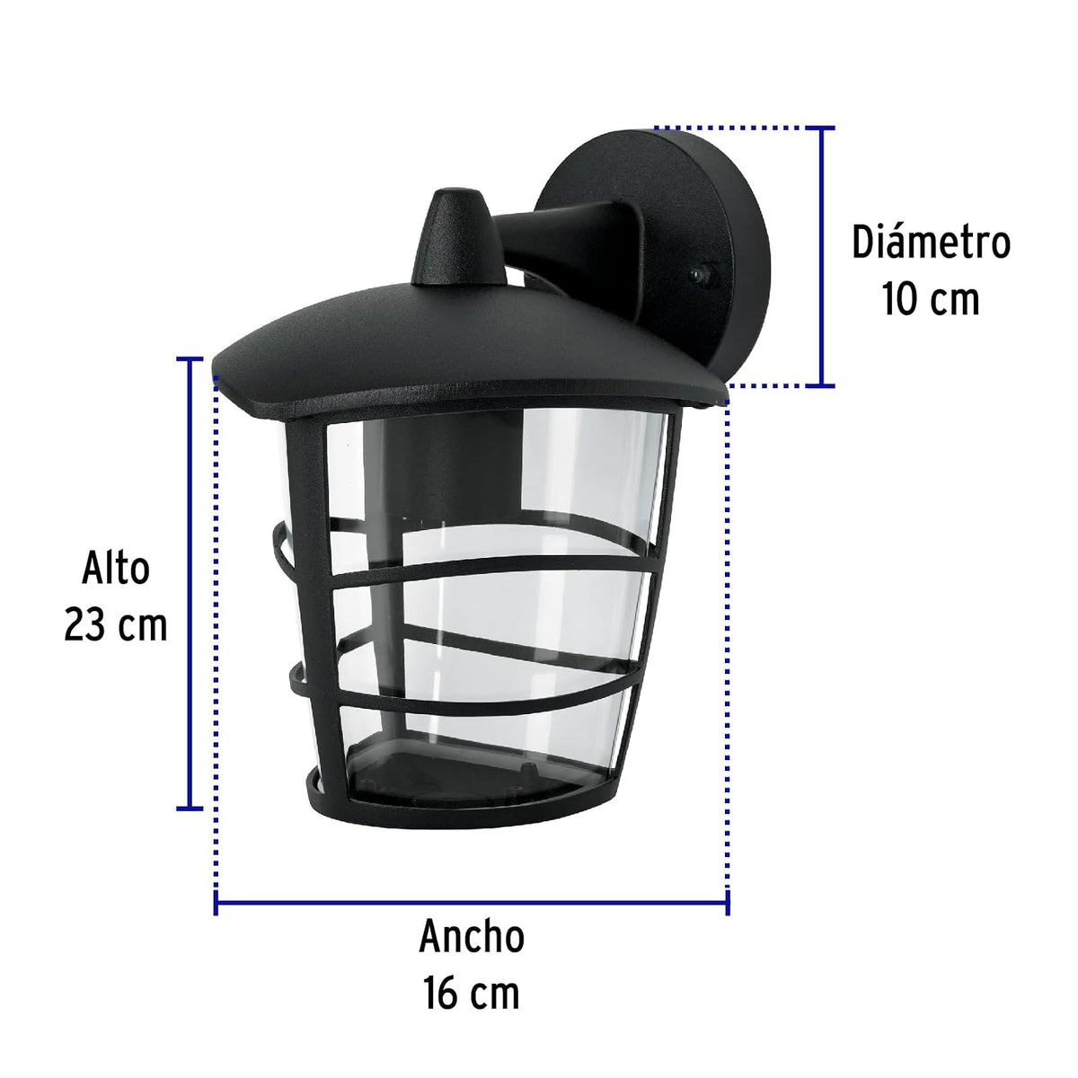 Volteck Lait ARB-107S, Arbotante tipo farol moderno suspendido lámpara no incluida