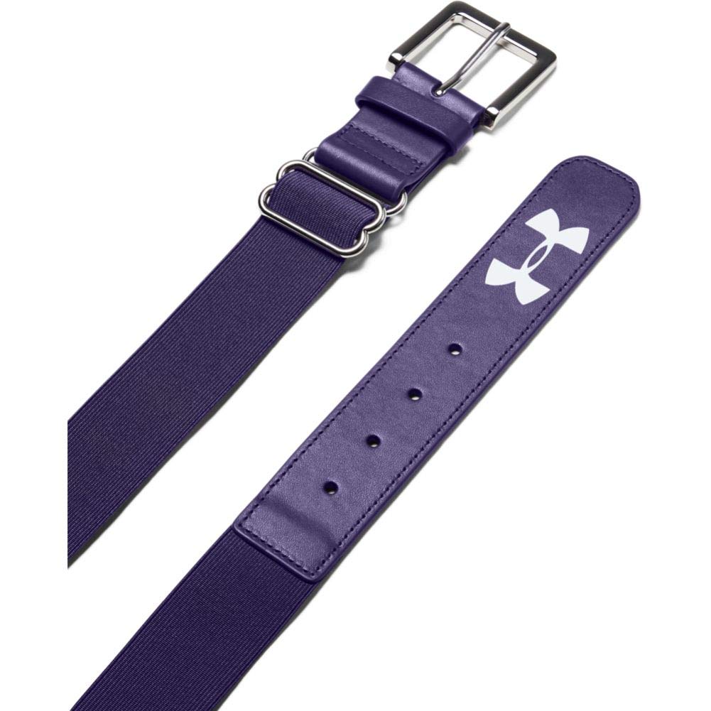 Under Armour Cinturón de béisbol para hombre - Cinturón de béisbol - Púrpura (500) - Púrpura - Talla Única
