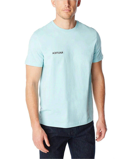 Nautica Playera Cuello Redondo para Hombre, Manga Corta - XXL - Niebla de puerto