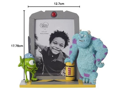 Adorable Monsters, Inc. - Marco de fotos de Precious Moments Perfect Disney Showcase, regalo Pixar Love Your Inner Monster - Soporte de fotos de 3 x 5 pulgadas, compatibilidad con imágenes, decoración