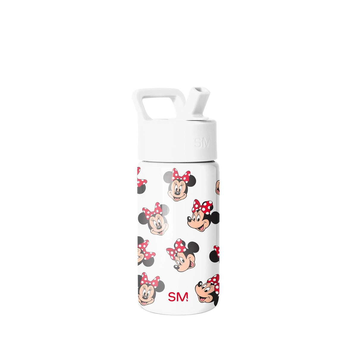 Simple Modern Summit Botella Infantil con Popote, Acero Inoxidable, Diseño Disney - Disney-Minnie Mouse Fun - 0.4 Litros