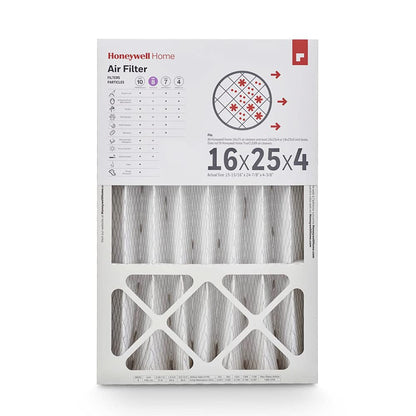 Honeywell Home MERV 8 - Filtro de aire para horno de CA, 16 x 25 x 4 (CF408F1625-1PKAM) (dimensiones reales: 15.6 x 24.8 x 4.3 pulgadas) 1 filtro