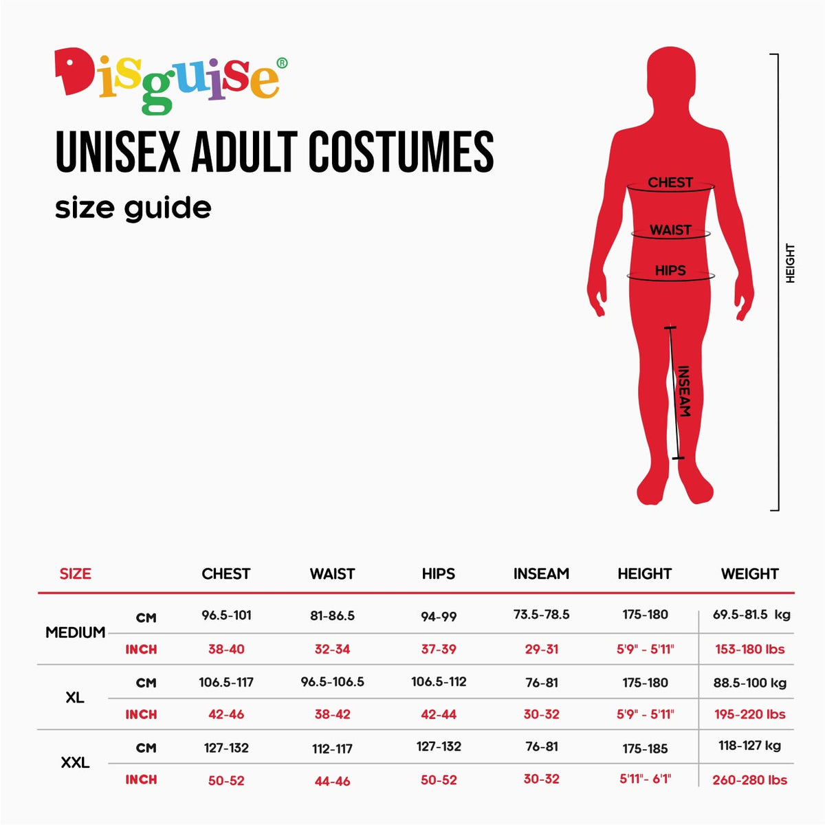 Disguise Disfraz de músculo clásico Red Ranger para adultos Disfraces de tamaño adulto Hombre