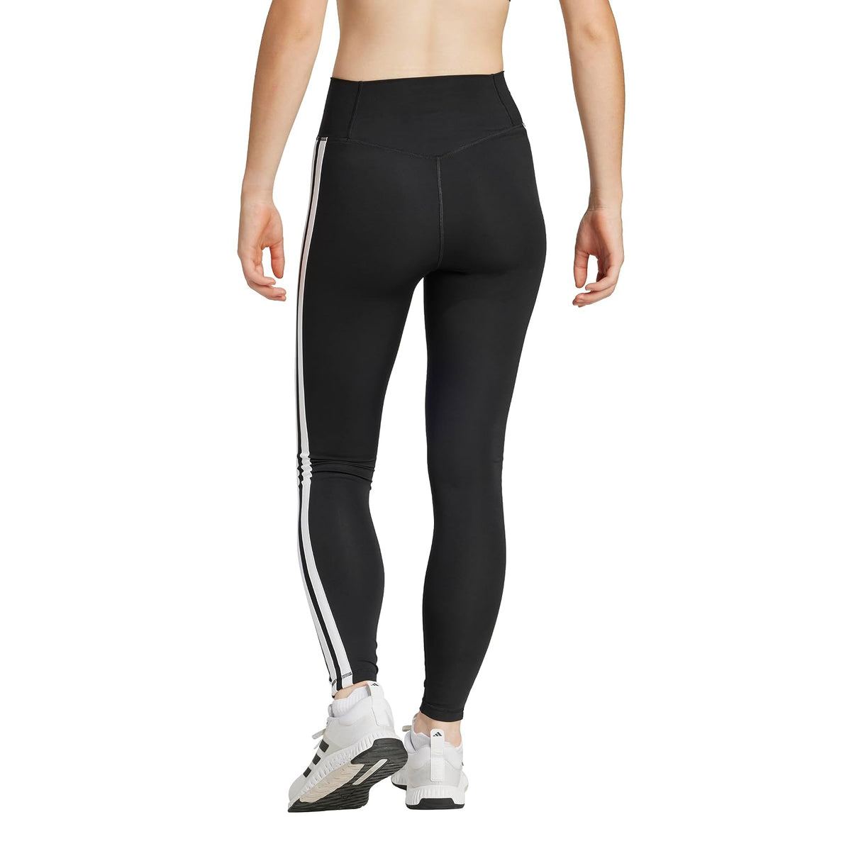 adidas Optime Essentials - Leggings de Entrenamiento de Longitud Completa de 3 Rayas para Mujer