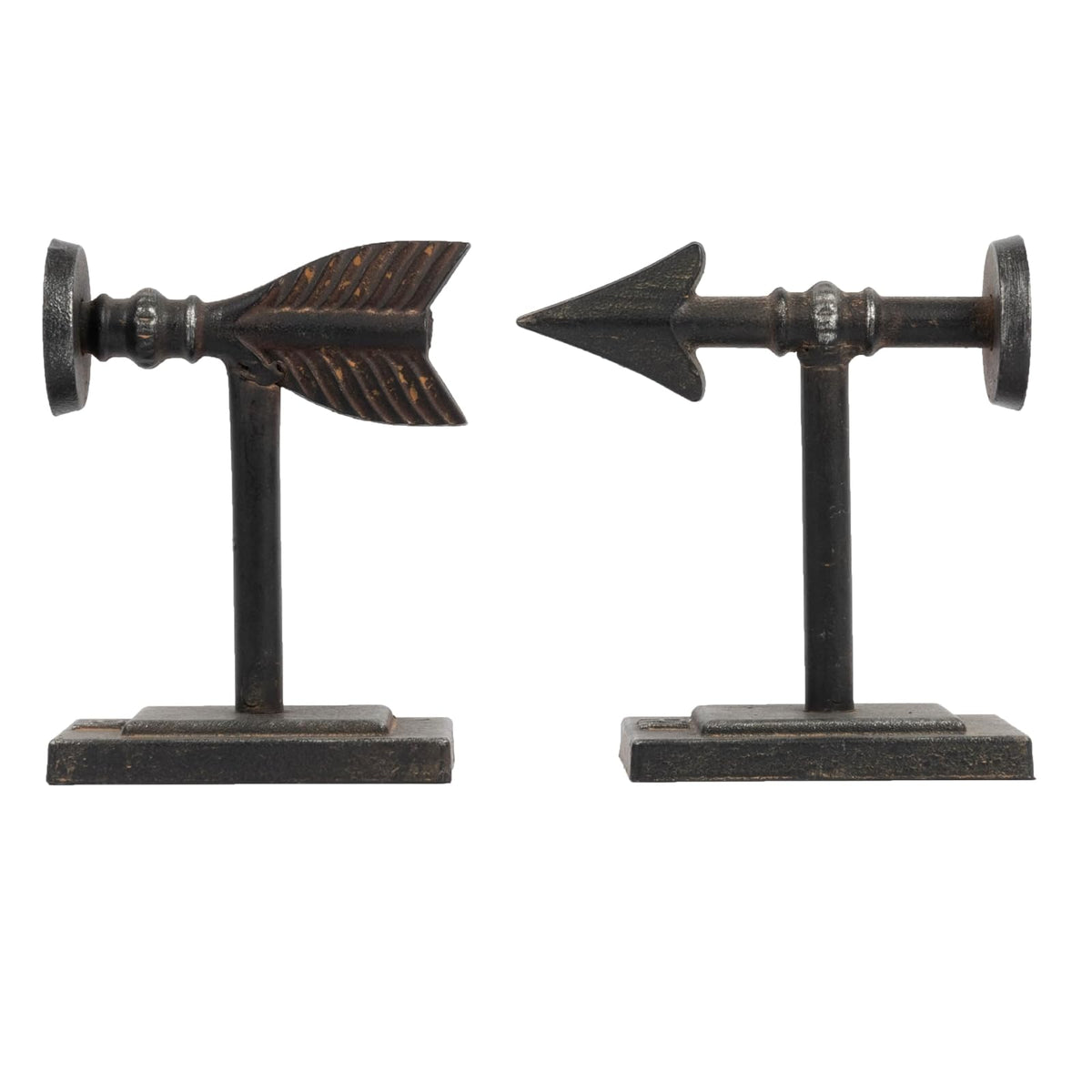 Creative Co-op - Sujetalibros de Flecha de Hierro Fundido, Negro, 1