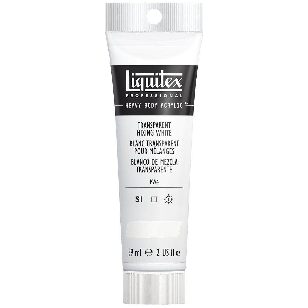 Liquitex Heavy Body pintura acrílica Brilliant Purple 59 ml - Blanco (Transparent Mixing White 430)