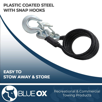 Blue Ox BX88197 Kit de Cables de Seguridad Clase IV 10 Libras 7 Pies