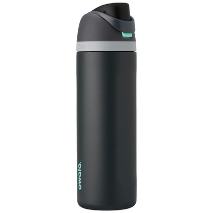 Owala FreeSip Botella de Agua con Popote de Acero Inoxidable, 24 oz - Neblinoso - 24 oz