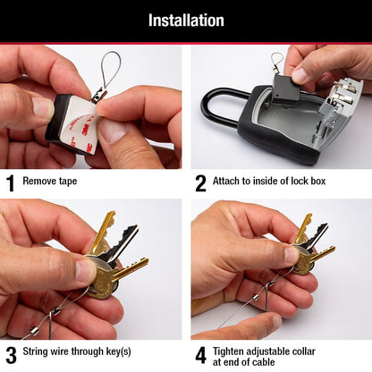 Master Lock 5490D - Caja de bloqueo retráctil