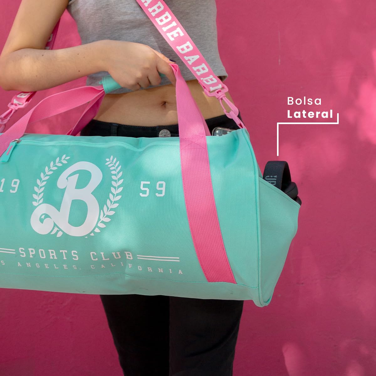 Mochila Para Gym Deportiva Barbie Turquesa