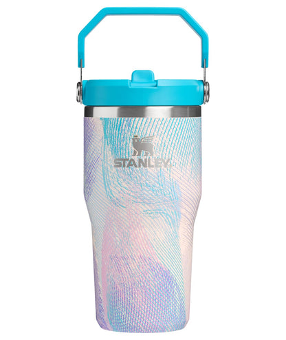 Stanley IceFlow 2.0 Vaso de Popote con Tapa Giratoria - Plume de vidrio marino - 0.6 Litros