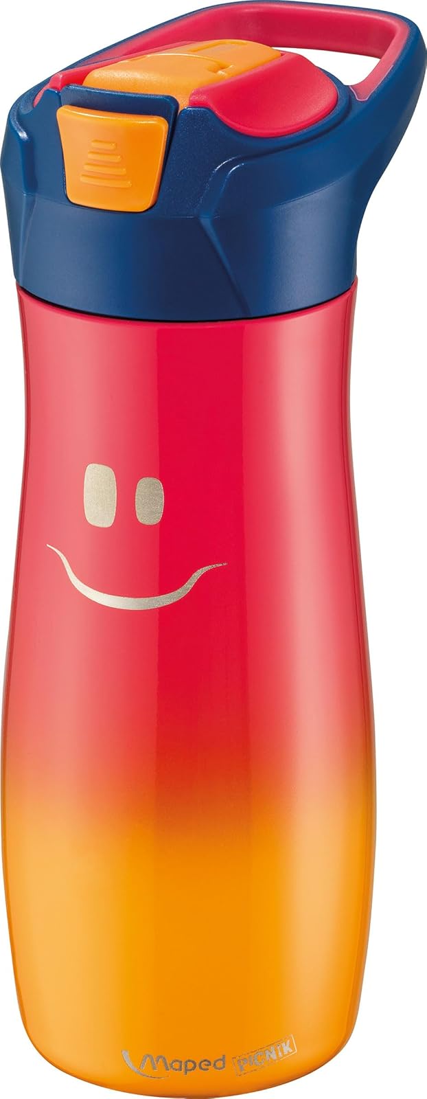 Maped Picnik - Botella de agua, acero inoxidable, 580 ml, Rosa