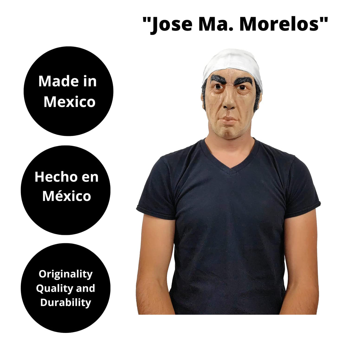 Ghoulish Productions - Máscara de Morelos, Día de Muertos y Halloween, Unisex, Adultos