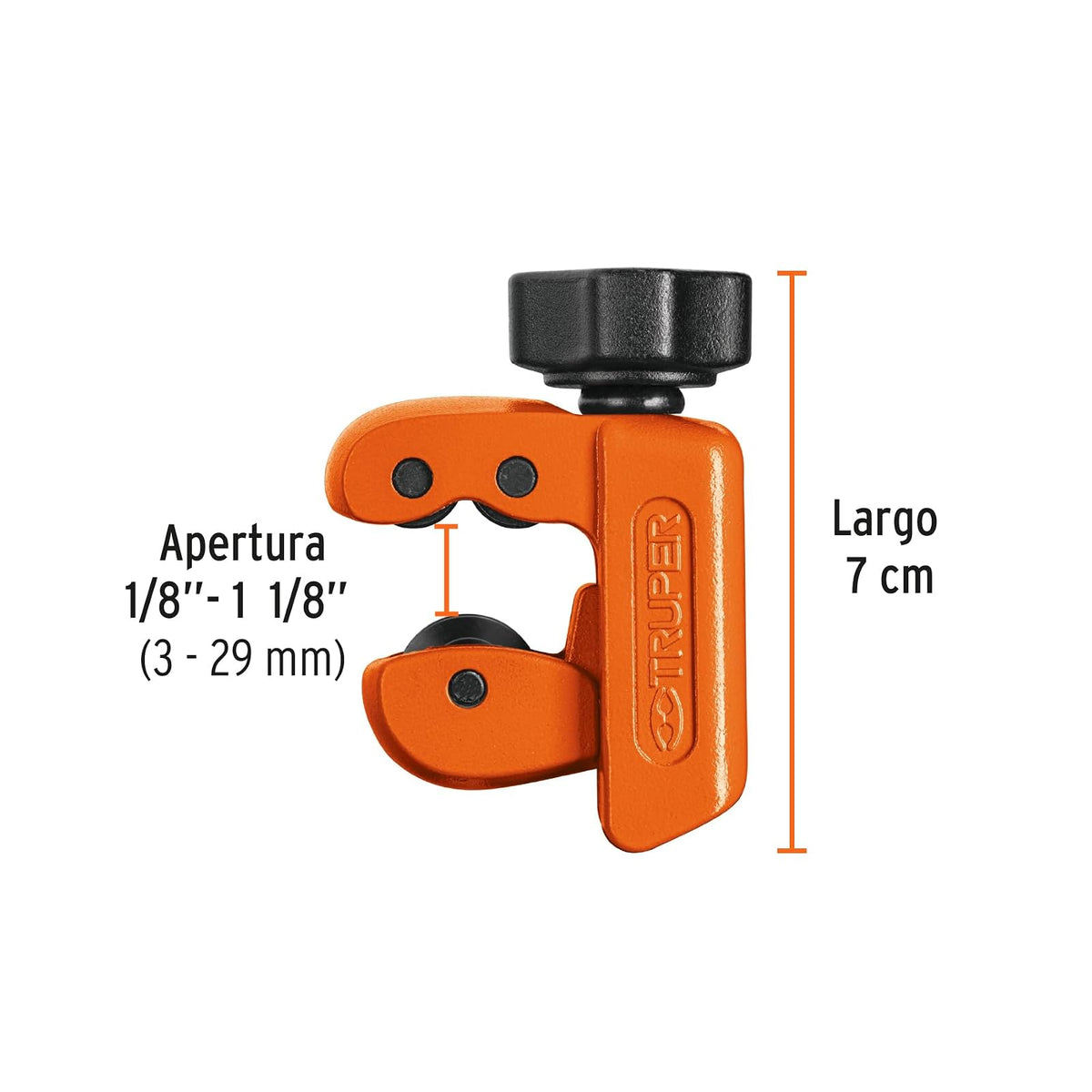 Truper COT-30E, Cortador de tubo de cobre, hasta 1-1/8"(30 mm)