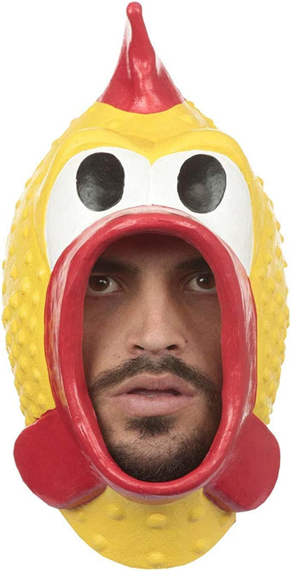 Rubber Chicken, Máscara Divertida de Juguete Chillador de Pollo, Máscaras Divertidas de Risa Ideales para Disfraz de Halloween