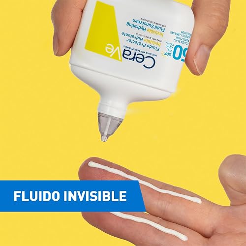 CeraVe Fluido Protector Invisible Hidratante 50FPS protector solar hidratante facial para piel seca 50ml
