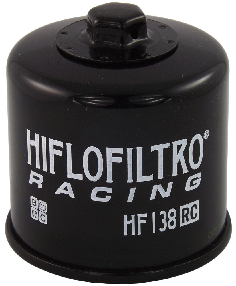 HiFloFiltro Filtro de Aceite de Carreras HF138RC, Negro