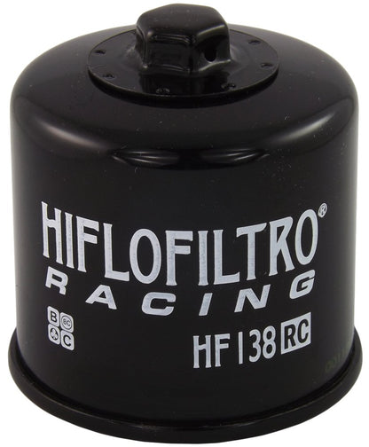 HiFloFiltro Filtro de Aceite de Carreras HF138RC, Negro