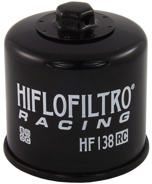 HiFloFiltro Filtro de Aceite de Carreras HF138RC, Negro