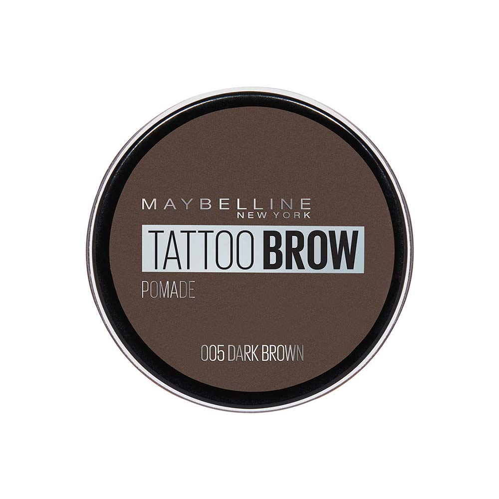 Maybelline Pomada para Cejas Brow Tattoo, Dark Brown, 3.7 g