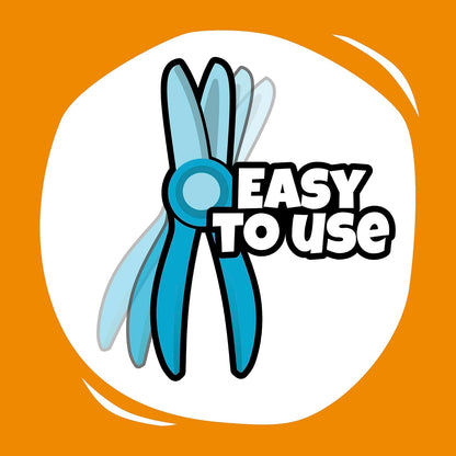 Fiskars - Tijeras para principiantes para niños a partir de 2 años (paquete de 3), pequeñas tijeras de plástico de seguridad, suministros de arte de fácil agarre para niños para volver a la escuela,