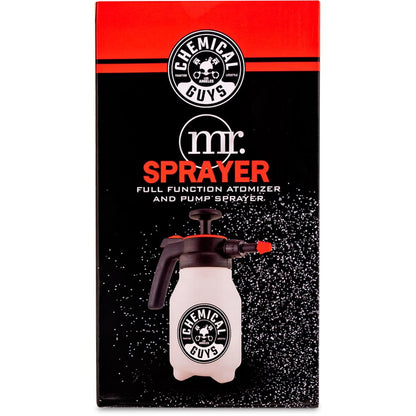 Chemical Guys Pulverizador de Bomba y atomizador a presión de función Completa para el hogar, el jardín y el Lavado y detallado de Automóviles (Botella de 50 oz)