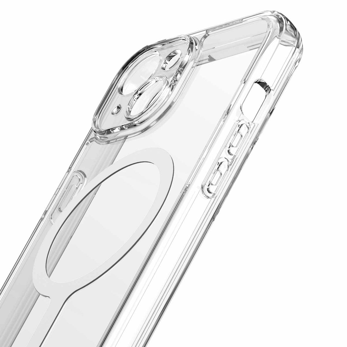 Avana Ice Funda con MagSafe Compatible con iPhone 15, Resistente a Caídas de 3m, Bisel Elevado, Protección Antimicrobiana - Transparente
