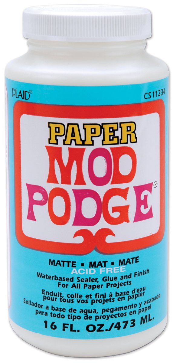 Mod Podge Sellador y Pegamento para Decoupage de Papel - Transparente - 453 gramos (16 onzas)