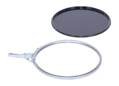 Vestil LID-STL-LL Steel Lever Lock Pail Lid, for 5 gallon, Black