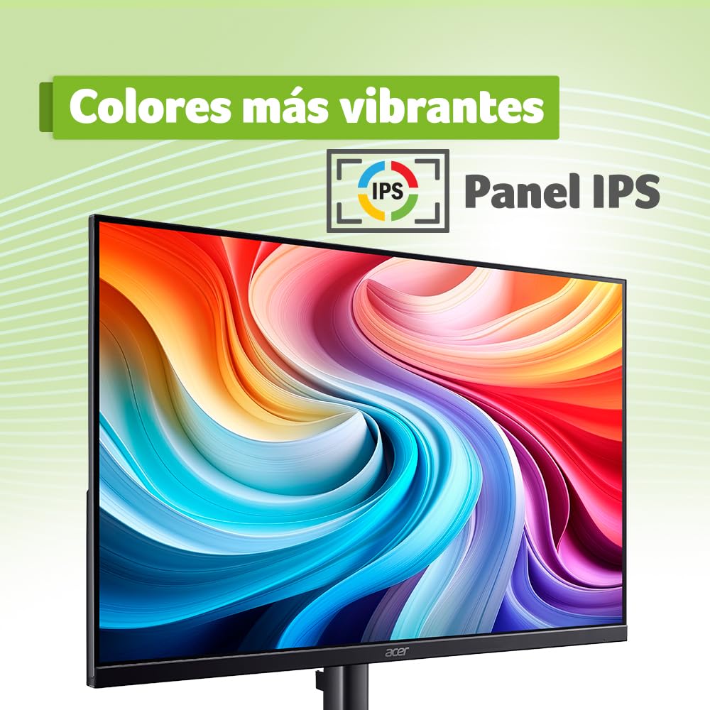 Acer SB243Y G0bi Monitor de 23.8 Pulgadas | FHD 1920 x 1080, panel IPS, 120 Hz, 1 ms, AdaptiveSync, HDMI y VGA