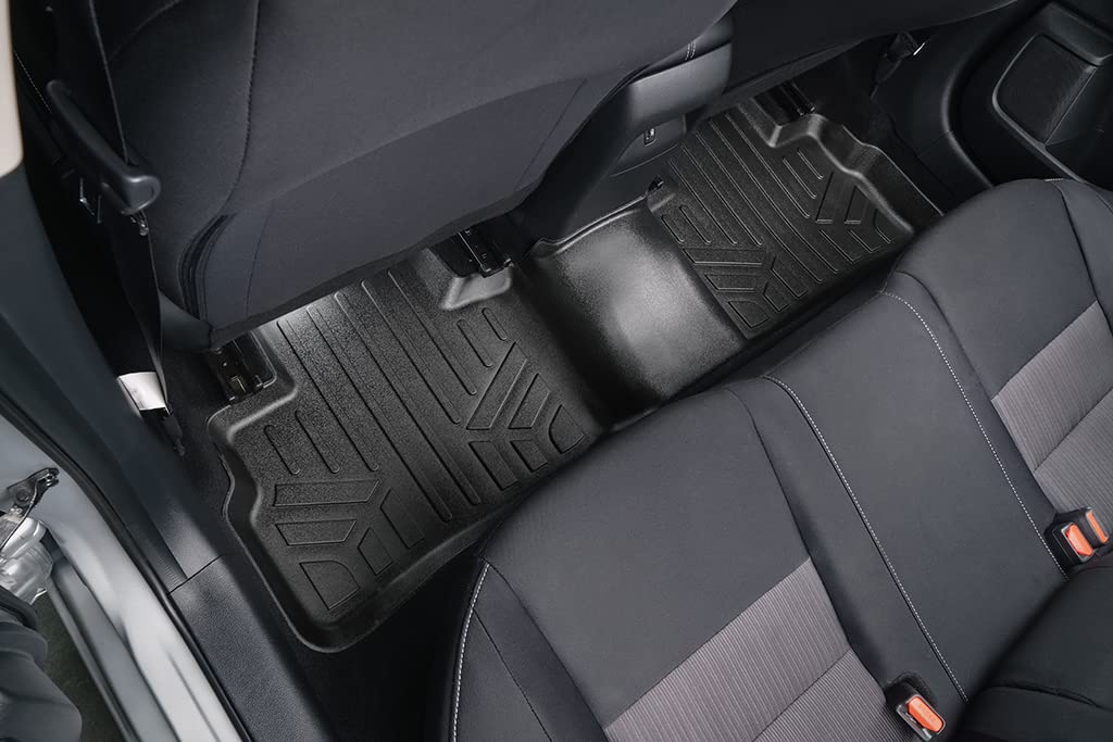 SMARTLINER - Juego de 2 hileras de Alfombrillas de Ajuste Personalizado para Todo Tipo de Clima, Compatible con Nissan Sentra 2022-2024 (Solo Compatible con Modelos Sedan) Nissan Sentra 2022-2025