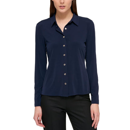 Tommy Hilfiger - Playera de Trabajo Suave para Mujer