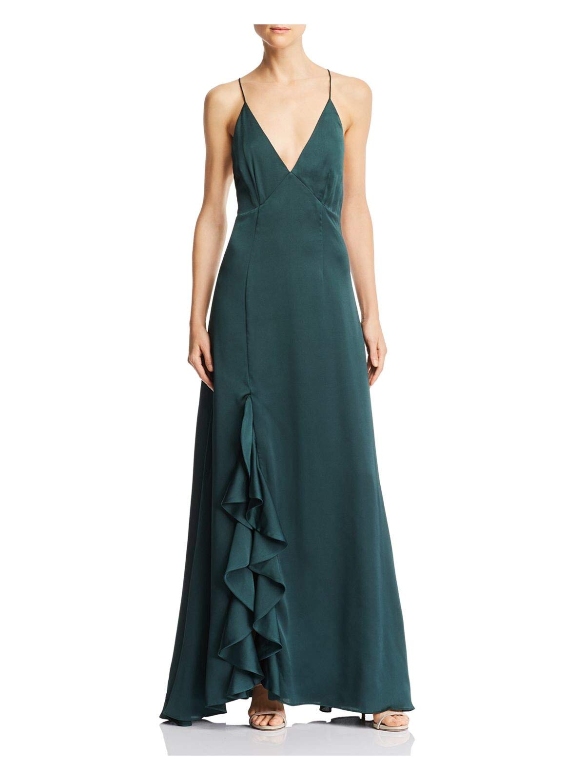 Keepsake The Label Infinito Vestido Largo sin Mangas con Volantes sedosos Vestido para Mujer