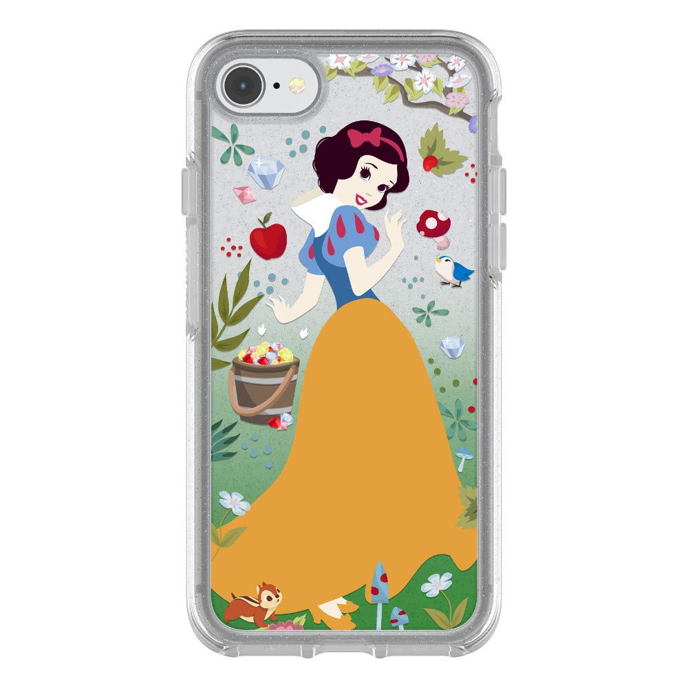 OtterBox Symmetry Series - Carcasa para iPhone 8 y iPhone 7, Copo de Plata/Transparente/Blanco Nieve.