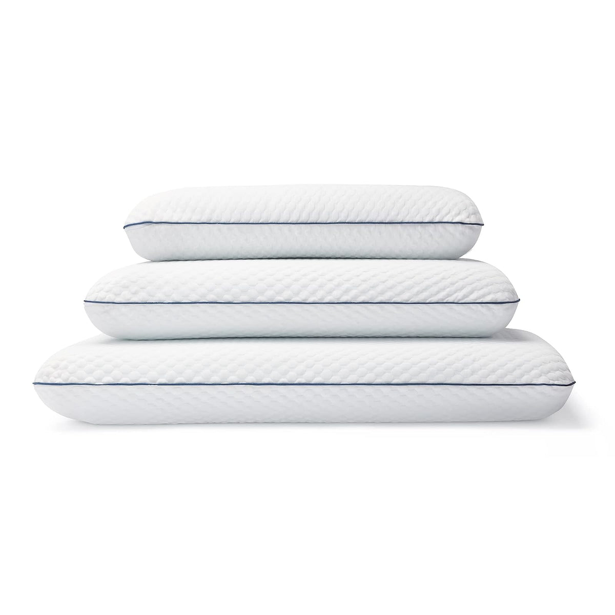 Weekender - Almohada de Memory Foam con Gel Refrescante - Firmeza Suave Media - Soporte para Cuello y Hombros - Para Dormir de Lado, Boca Arriba o Boca Abajo - Funda Lavable - Tamaño Queen