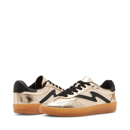 Madden Girl Giia Tenis para Mujer - 24.5 cm - Dorado (Gold Multi)