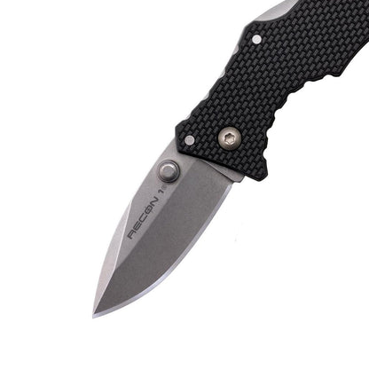 Cold Steel Recon 1 Series Cuchillo táctico Plegable con Bloqueo de Tres anuncios y Clip de Bolsillo, Fabricado con Acero CPM-S35VN de Alta Calidad