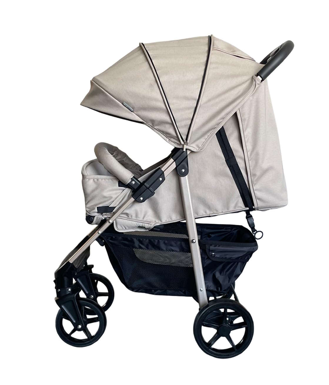 PRINSEL | Carriola para Bebé | Carreola de Viaje/Paseo | Barcelona LX | Beige | De 0 Meses a 3 Años, Multiposiciones, Amplia Canastilla, Descansapies Ajustable | Artículos para Bebés - Recién Nacidos