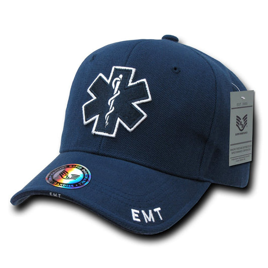 Rapid Dominance Unisex Adult Deluxe Embroidered Law Enforcement Caps - EMT Cross
