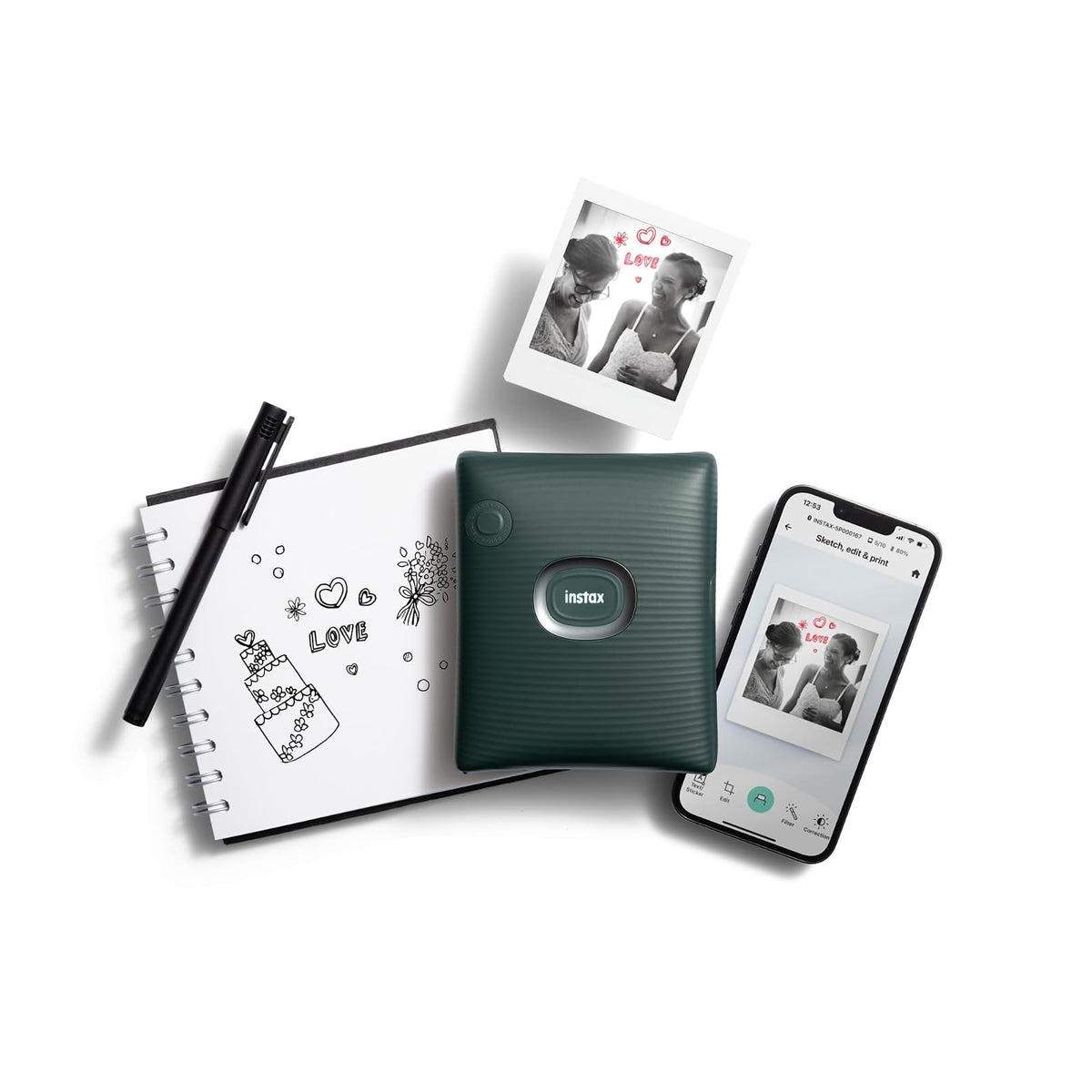 Fujifilm Impresora instax Link SQ Verde